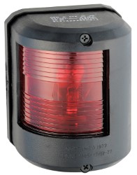 Utility 78 svart 12 V / röd vänstra navigerings ljus